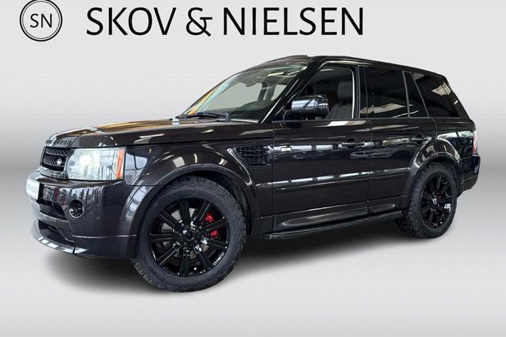 Sort Land Rover Range Rover sport fra 2010 set udefra