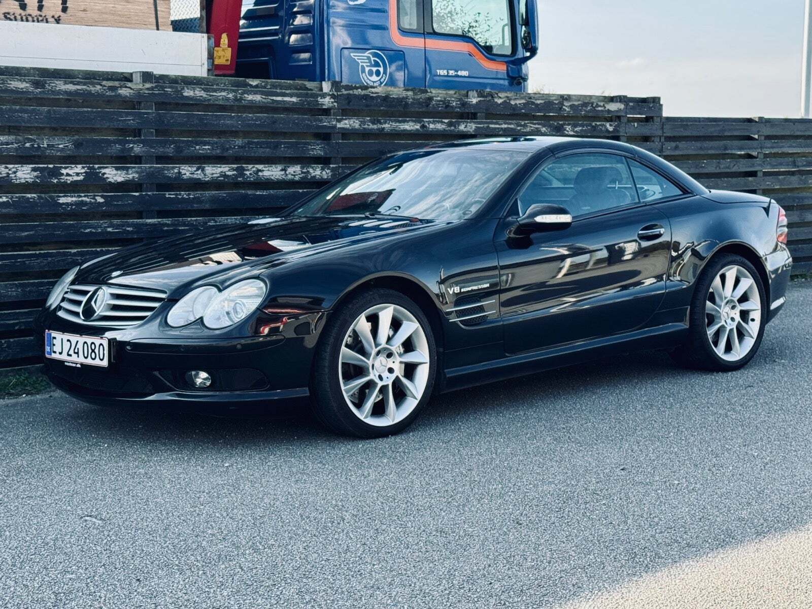 Sort Mercedes SL55 fra 2003