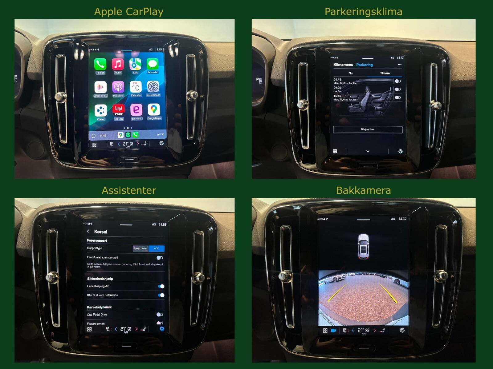 Sort Volvo XC40 fra 2023