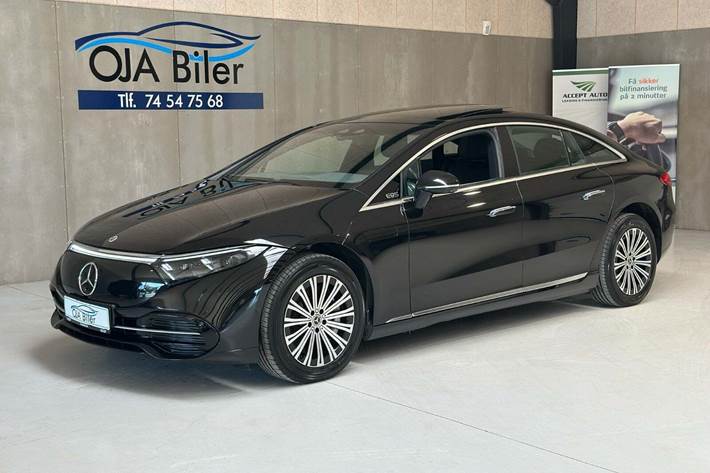 Sort Mercedes EQS450+ fra 2023