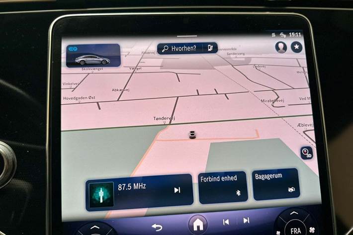 Sort Mercedes EQS450+ fra 2023