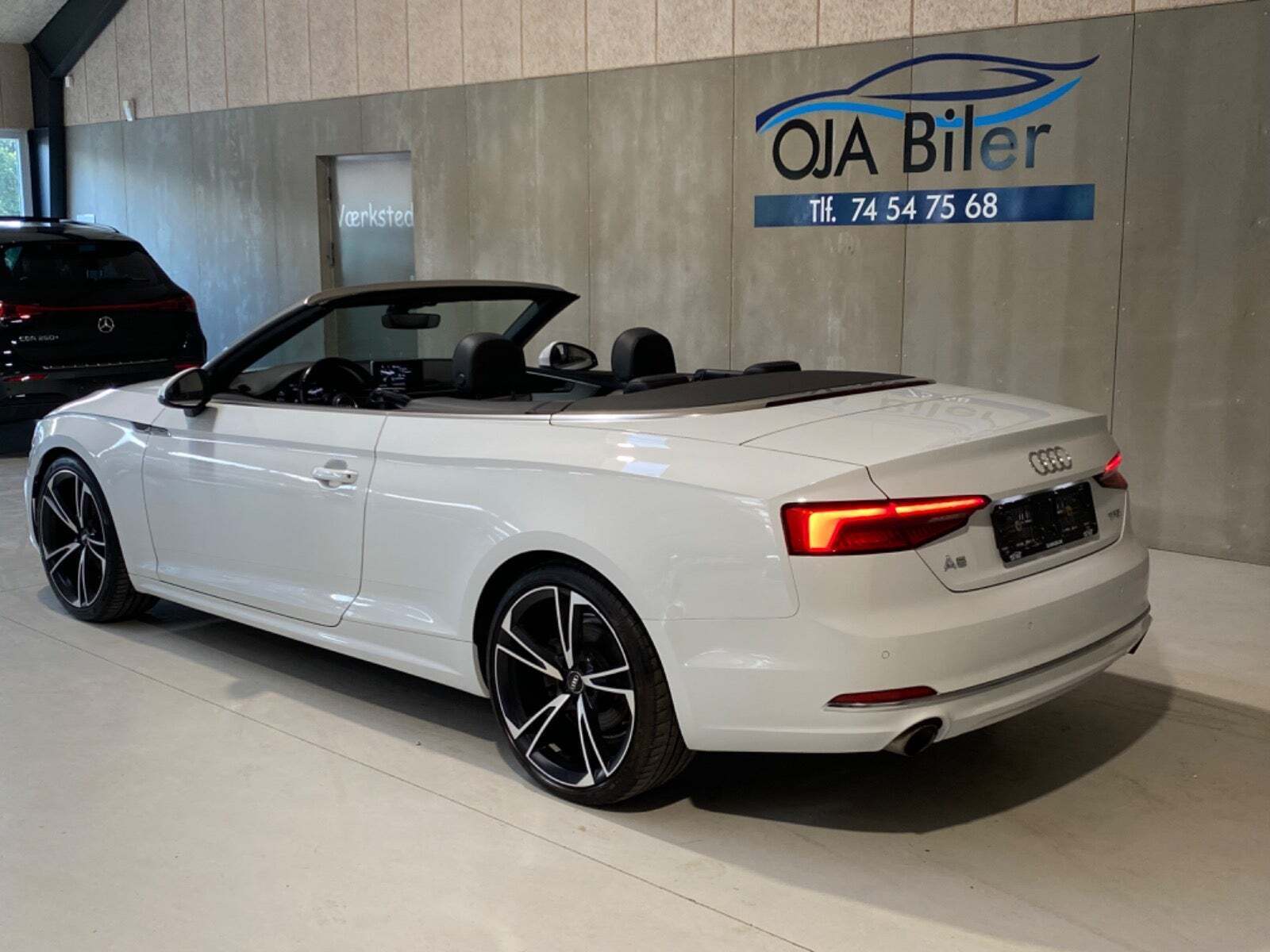Hvid Audi A5 fra 2017