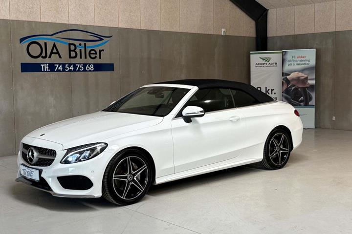 Hvid Mercedes C180 fra 2017