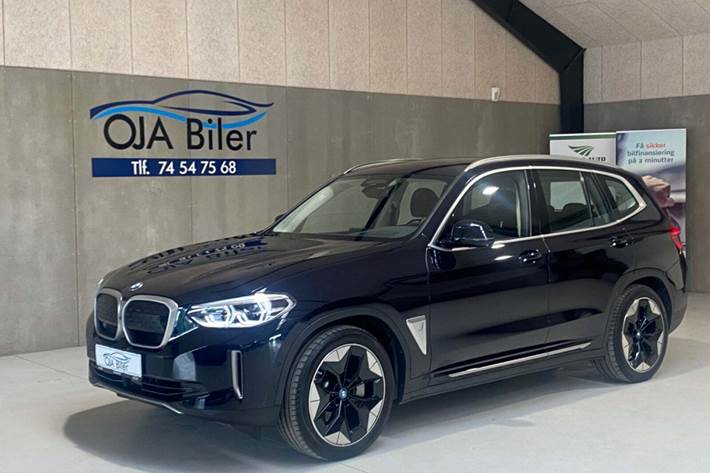 Sort BMW iX3 fra 2021 set udefra