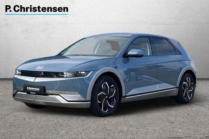 Blå Hyundai Ioniq 5 fra 2023 set udefra