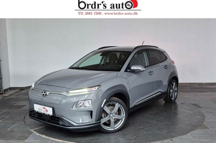 Grå Hyundai Kona fra 2019 set udefra