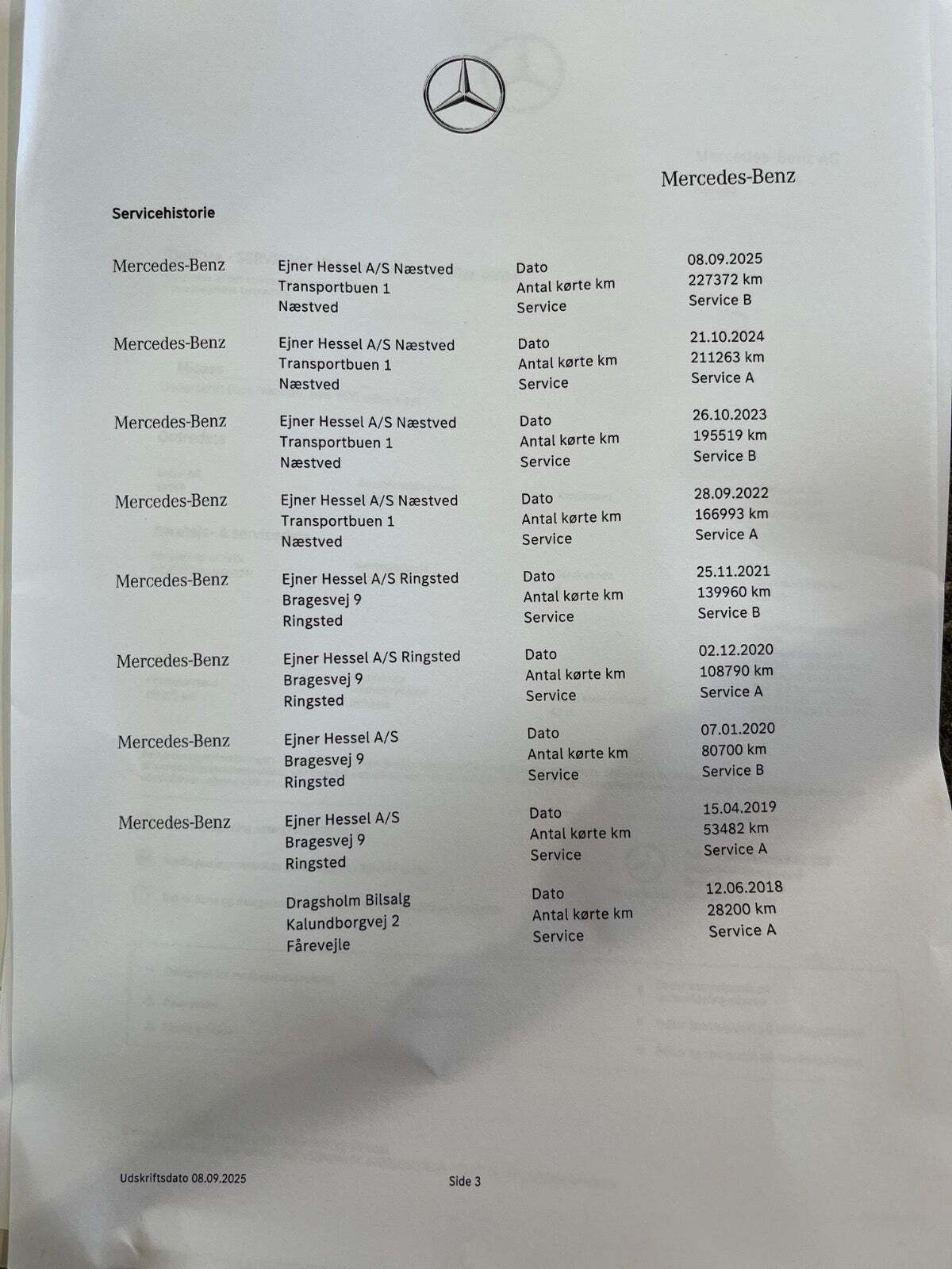 Grå Mercedes CLA220 d fra 2016