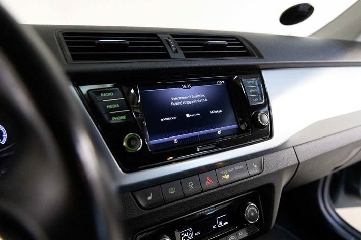 Grå Skoda Fabia fra 2020