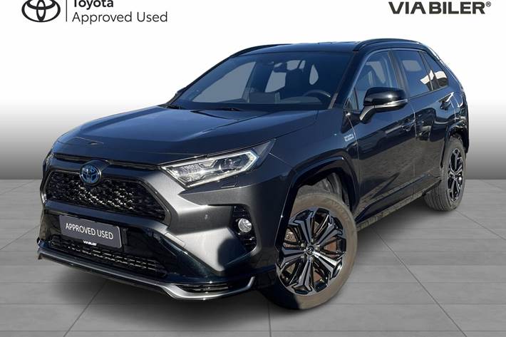 Sort Toyota RAV4 Plug-in fra 2021 set udefra