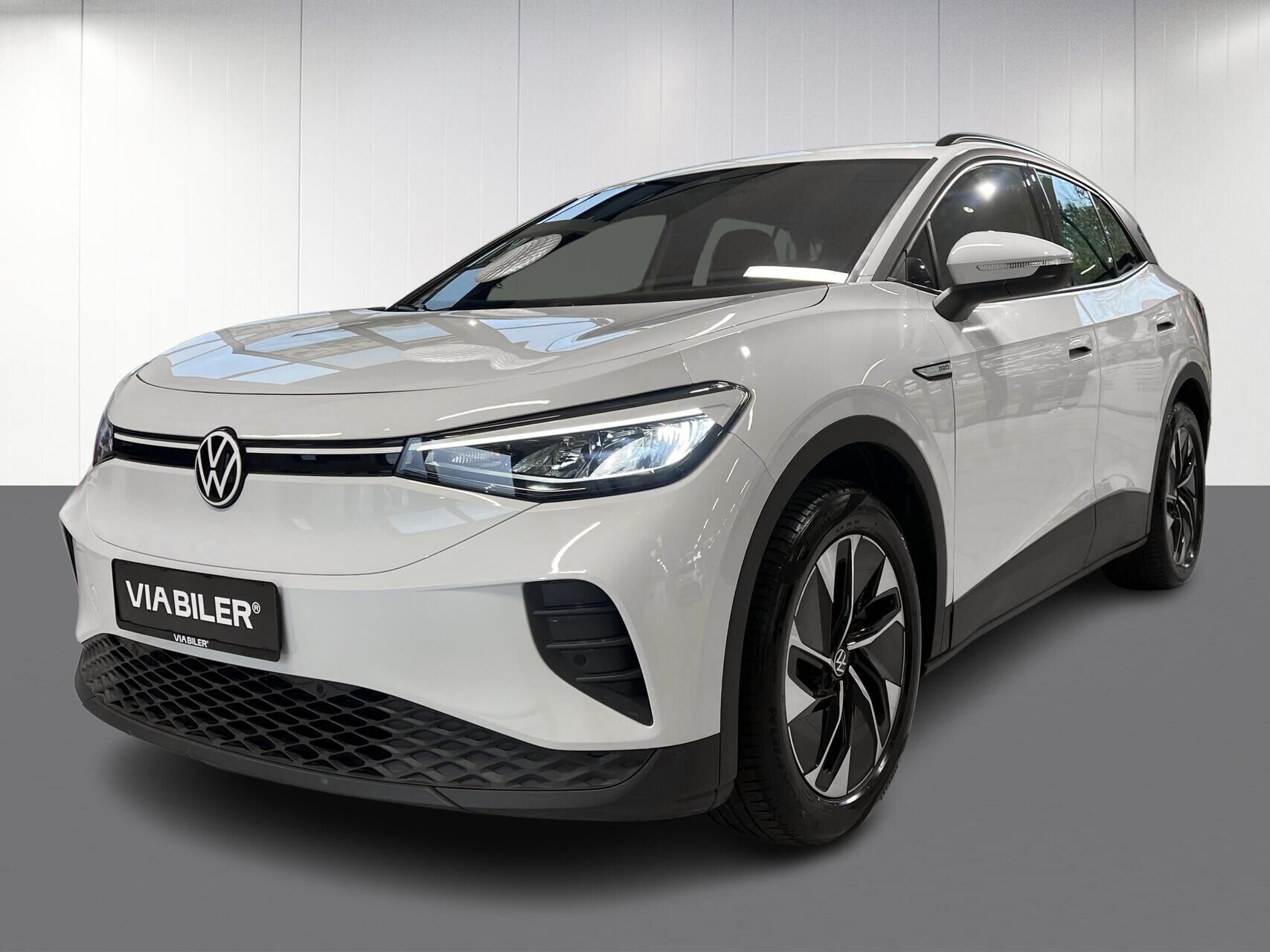 Hvid VW ID.4 fra 2024 set udefra