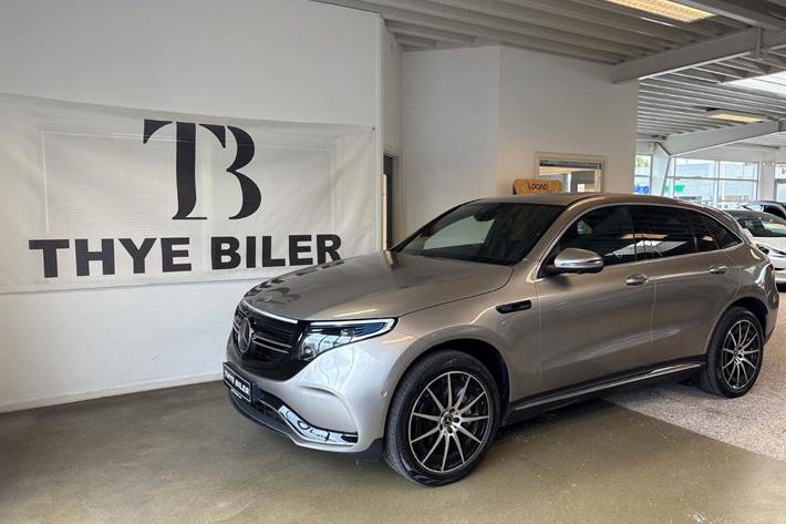 Orange Mercedes EQC400 fra 2023