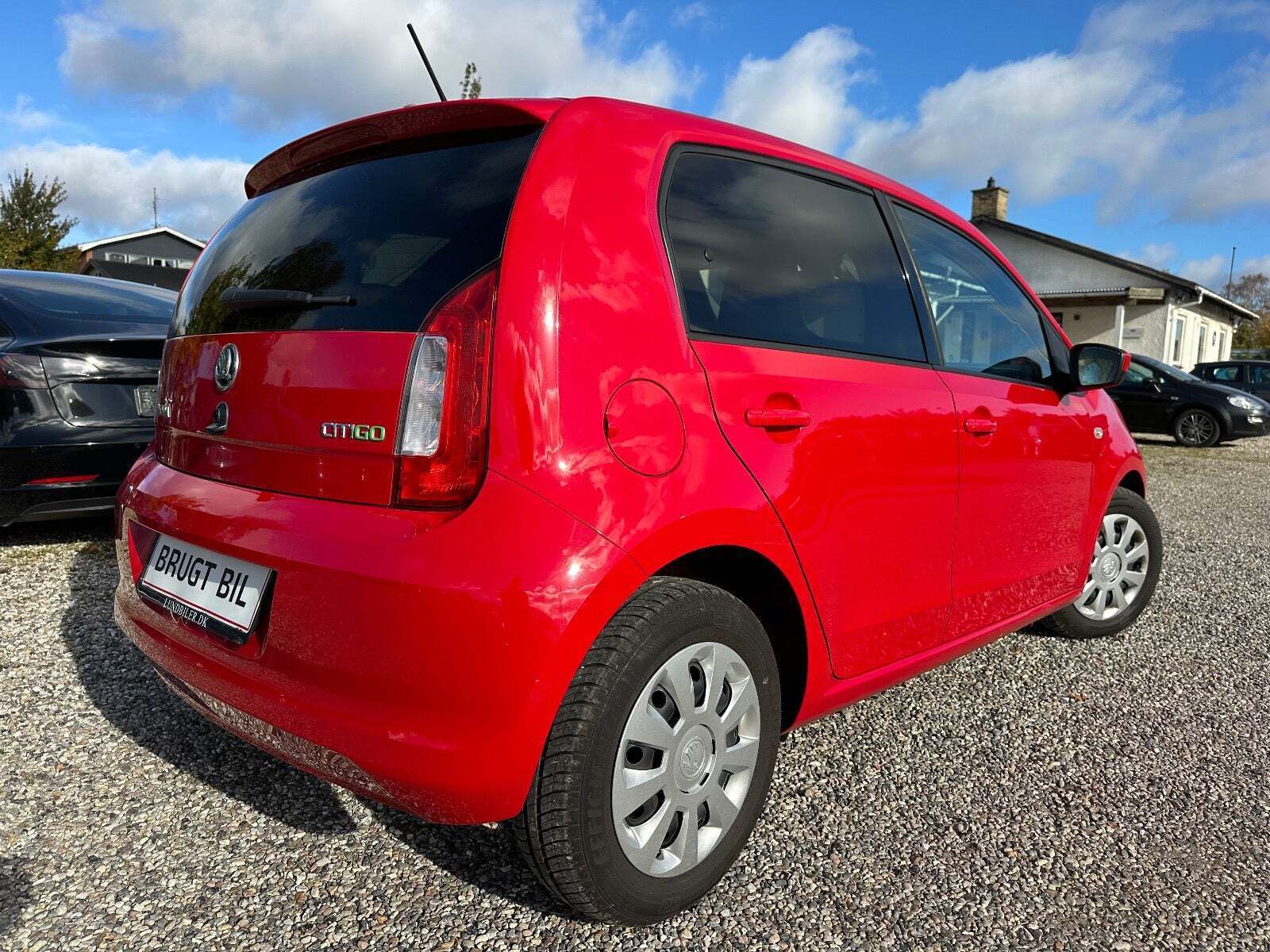 Rød Skoda Citigo fra 2017