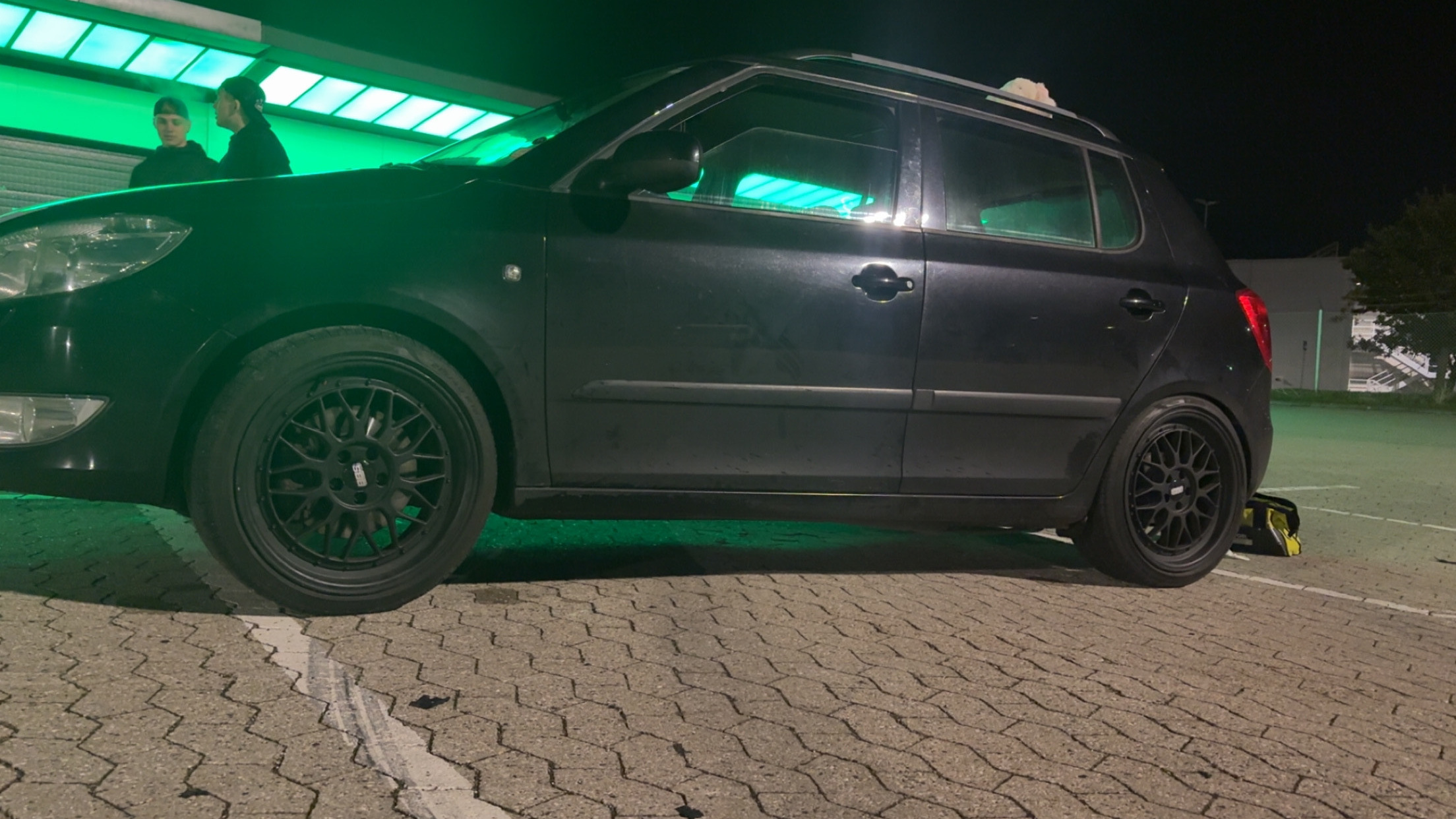 Sort Skoda Fabia fra 2013
