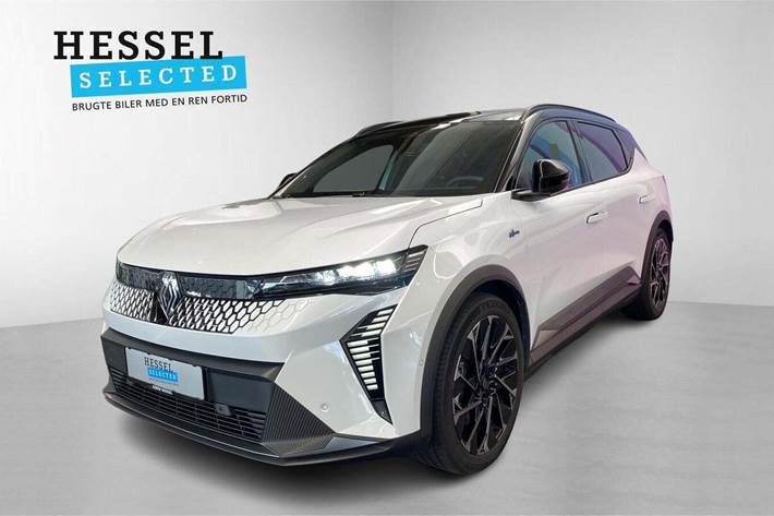Hvid Renault Scenic E-Tech fra 2025 set udefra