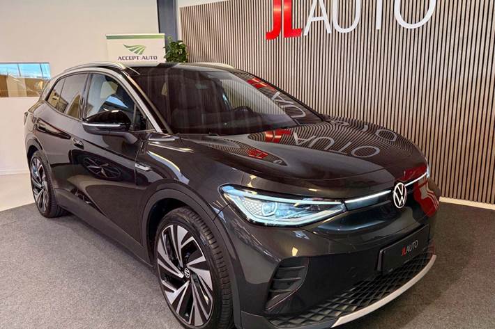 Grå VW ID.4 fra 2022 set udefra