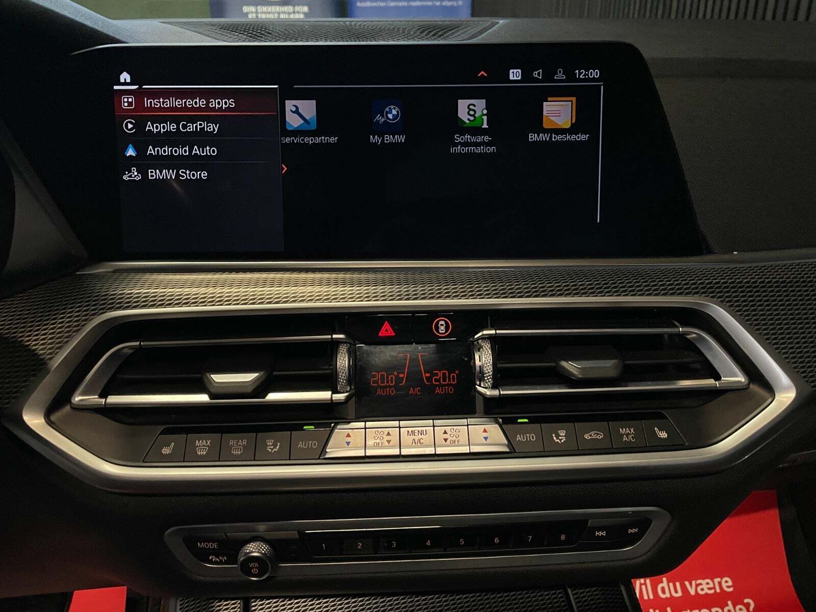 Blå BMW X5 fra 2019