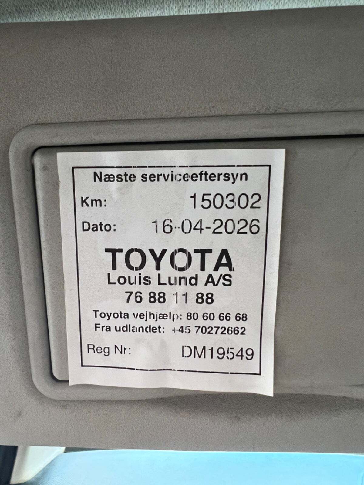 Sort Toyota Aygo fra 2012
