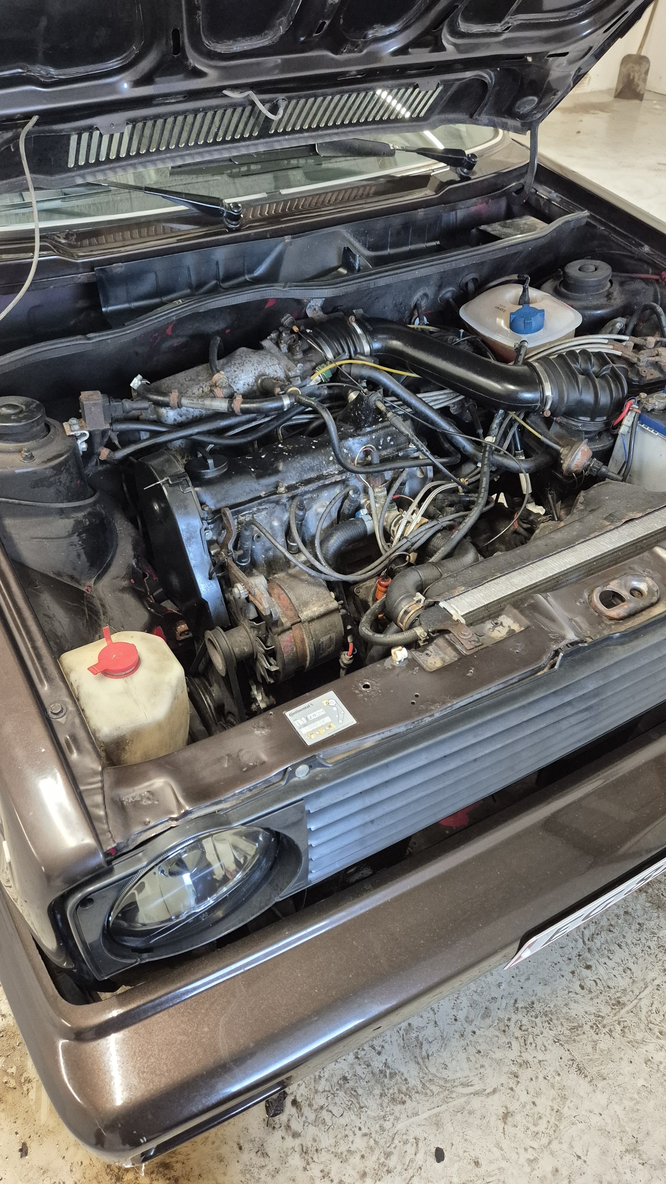Brun VW Golf fra 1988