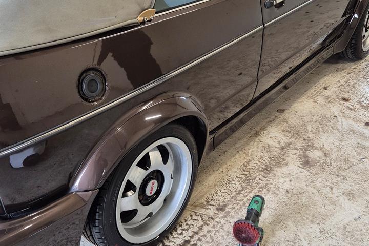Brun VW Golf fra 1988