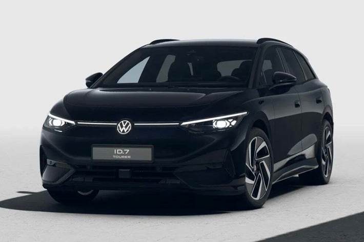 Sort VW ID.7 fra 2025 set udefra