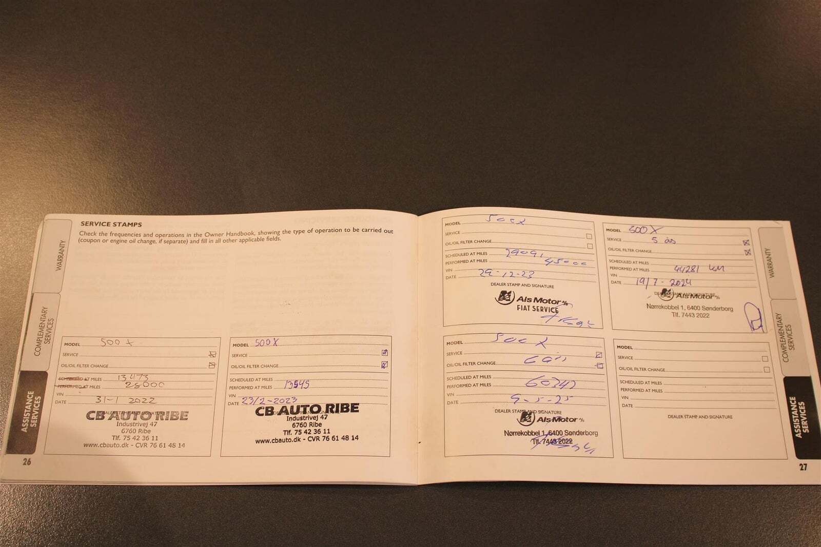 Hvid Fiat 500X fra 2019