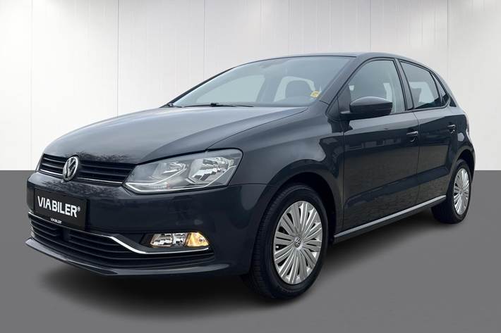 Sort VW Polo fra 2017 set udefra