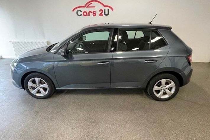 Grå Skoda Fabia fra 2019