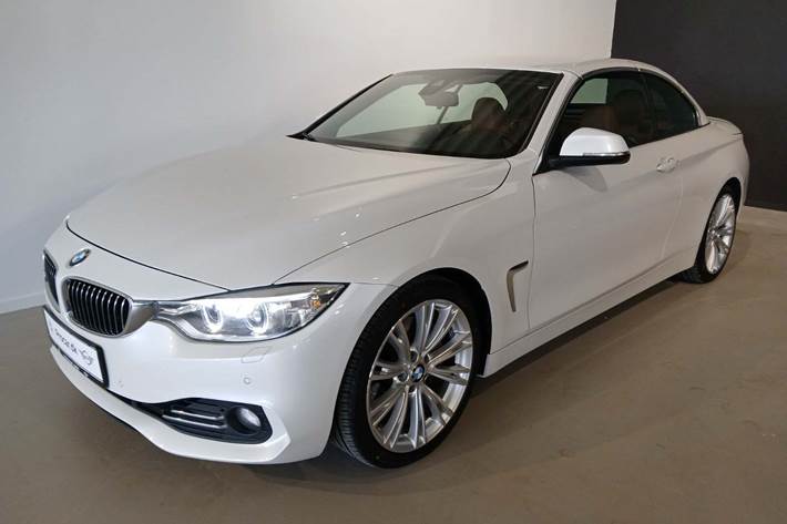 Hvid BMW 435i fra 2014 set udefra