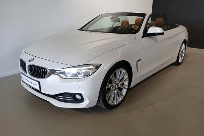 Hvid BMW 435i fra 2014 set udefra