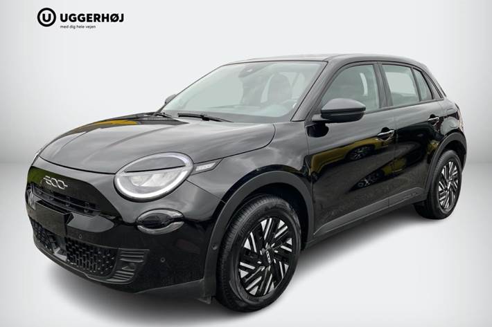 Sort Fiat 600e fra 2024 set udefra