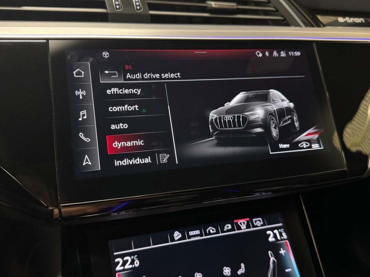 Grøn Audi e-tron fra 2022