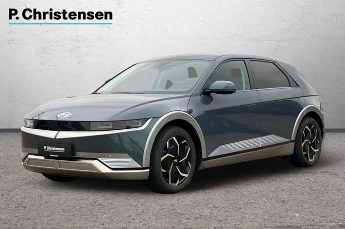 Blå Hyundai Ioniq 5 fra 2021 set udefra