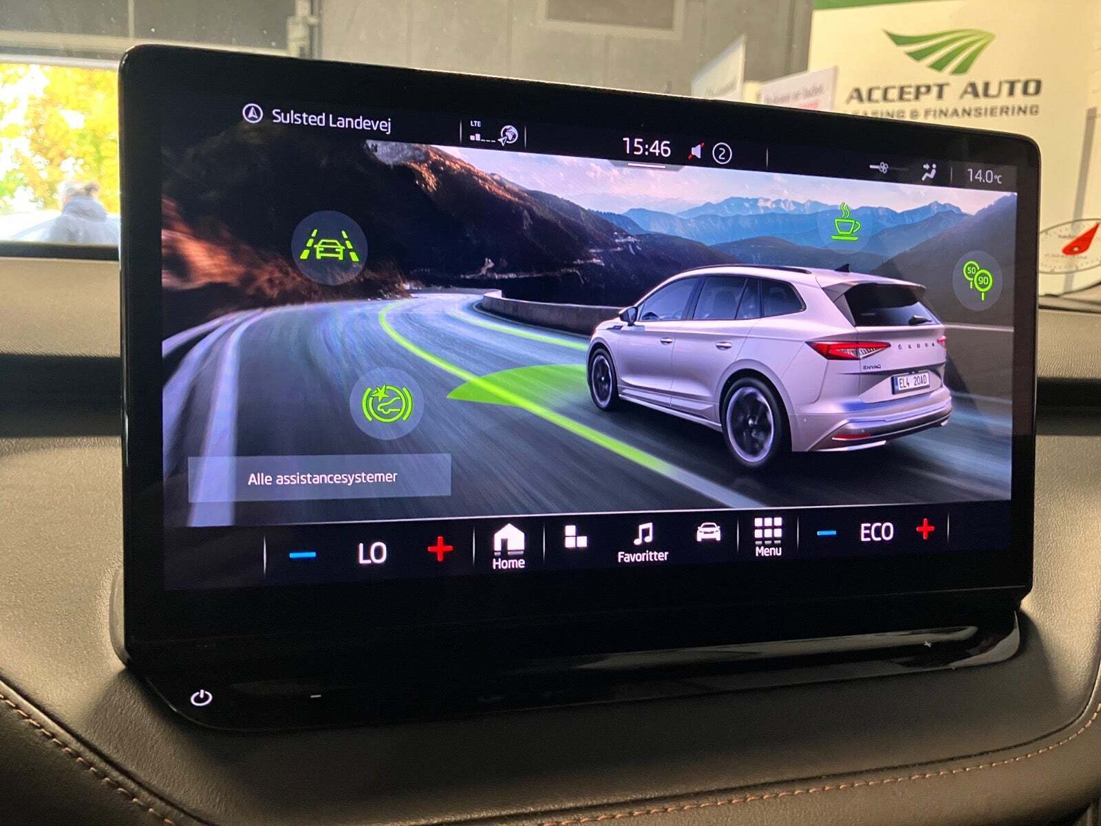 Grøn Skoda Enyaq fra 2022