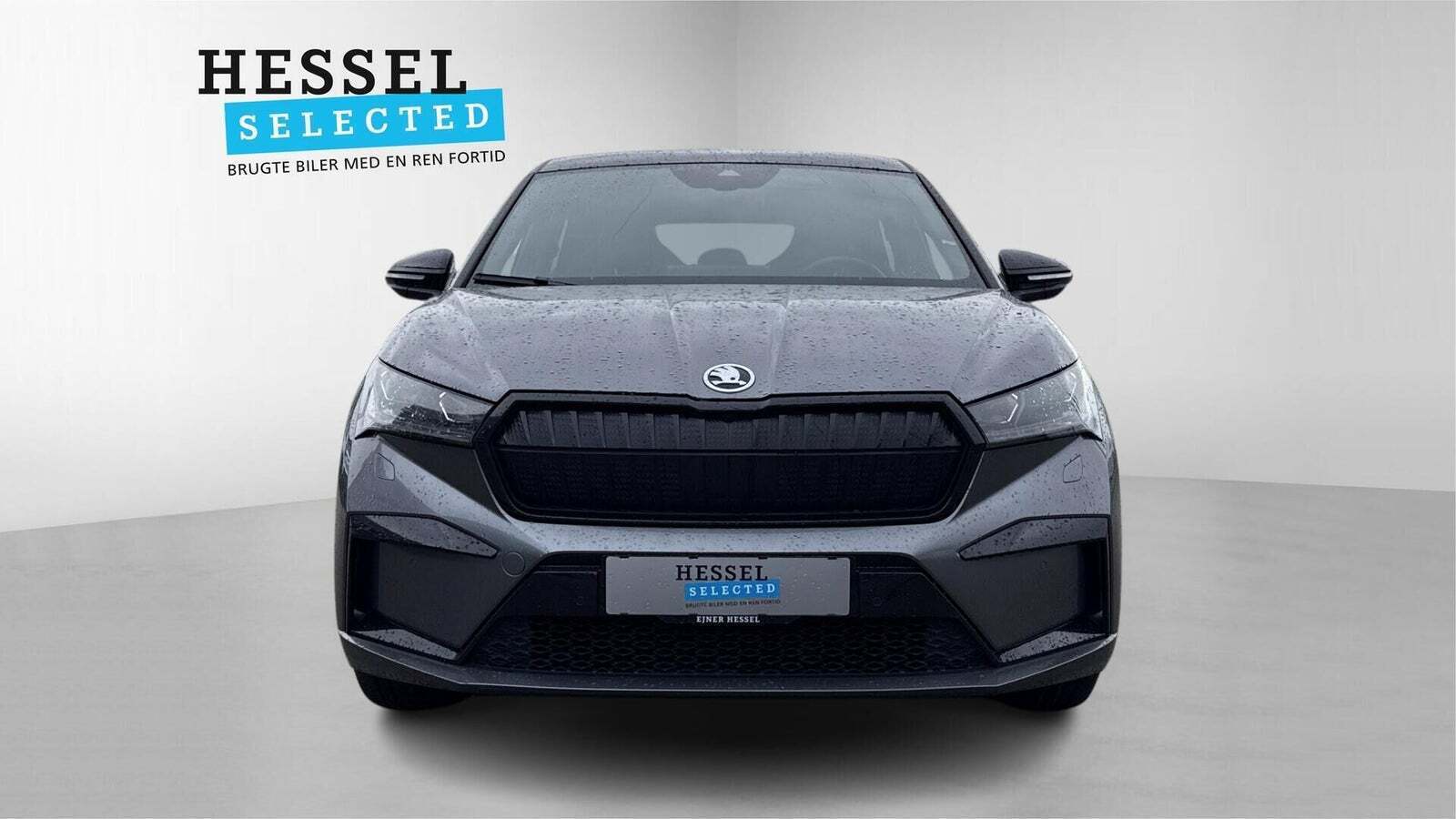 Grå Skoda Enyaq fra 2024