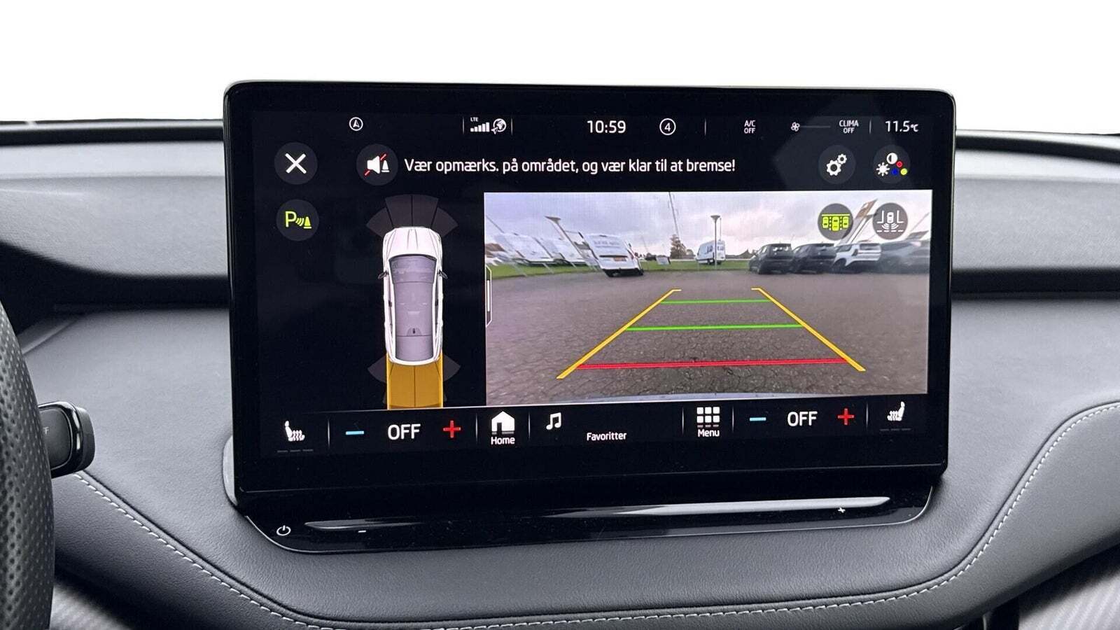 Grå Skoda Enyaq fra 2024