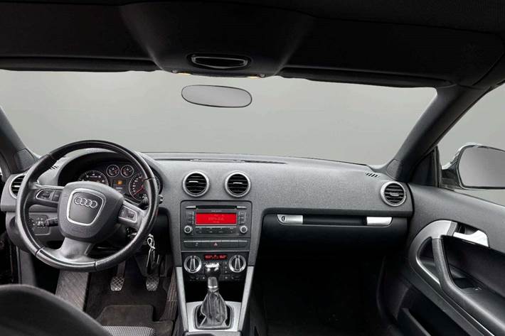 Sort Audi A3 fra 2010