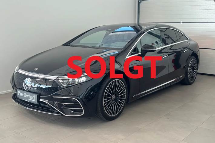 Sort Mercedes EQS580 fra 2022