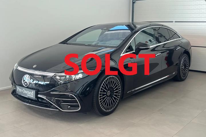 Sort Mercedes EQS580 fra 2022