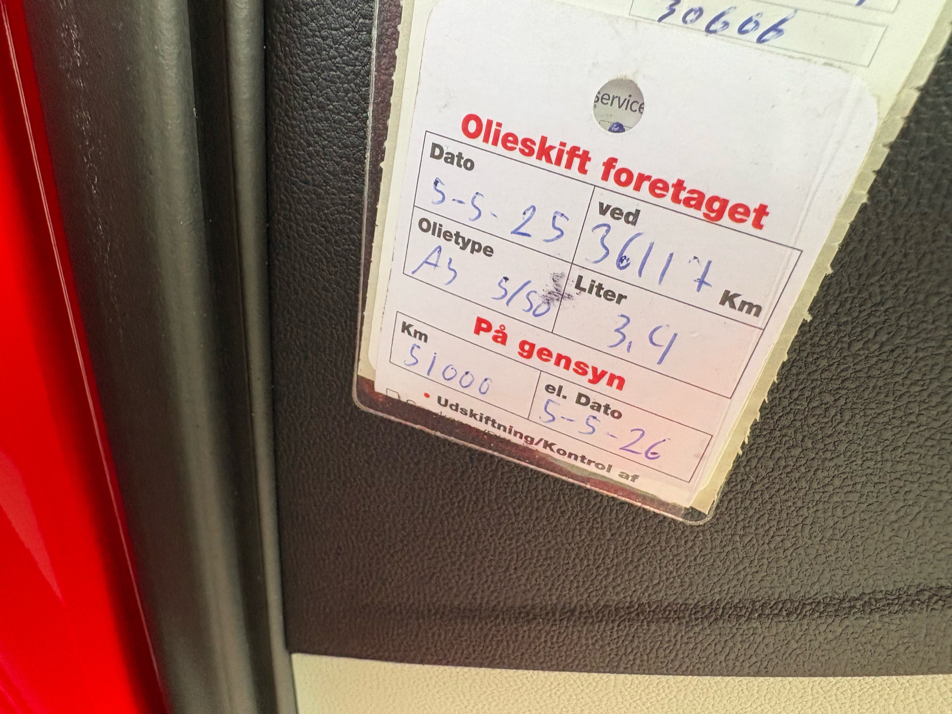 Rød Seat Mii fra 2019