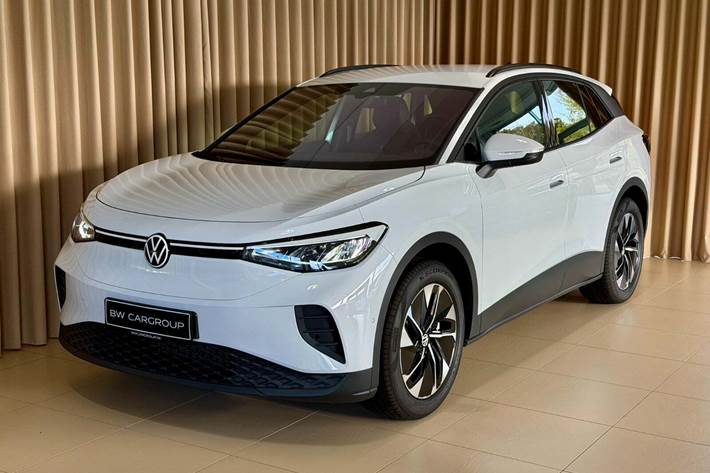 Hvid VW ID.4 fra 2026 set udefra