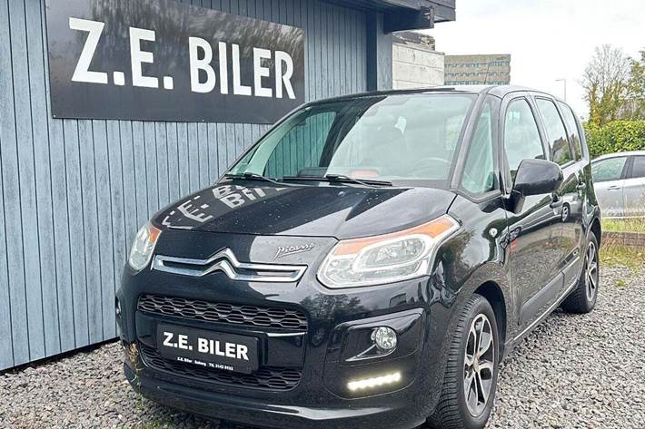 Sort Citroën C3 Picasso fra 2014 set udefra
