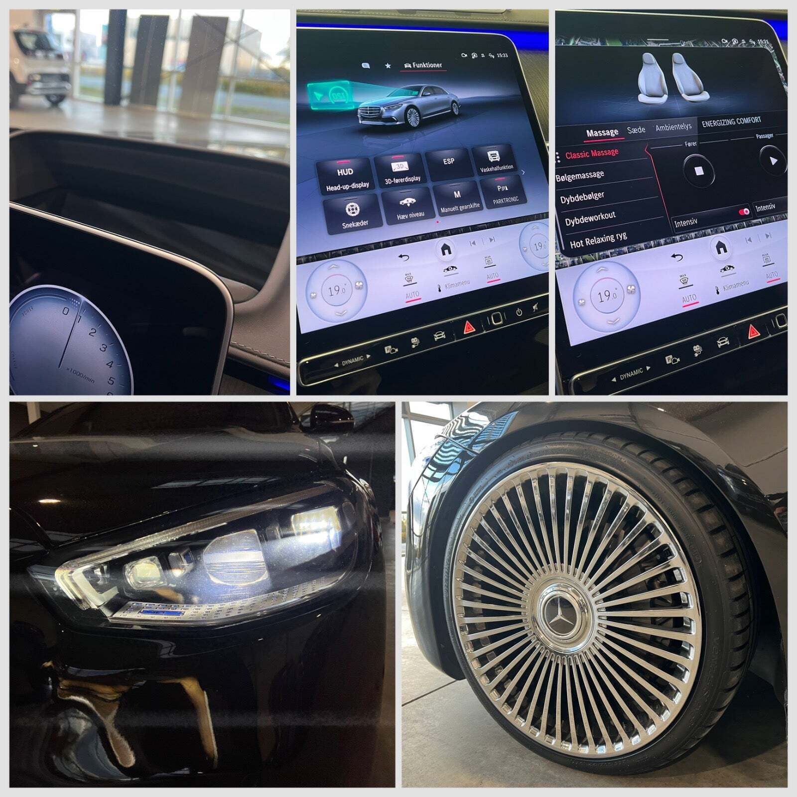 Sort Mercedes S580 e fra 2023