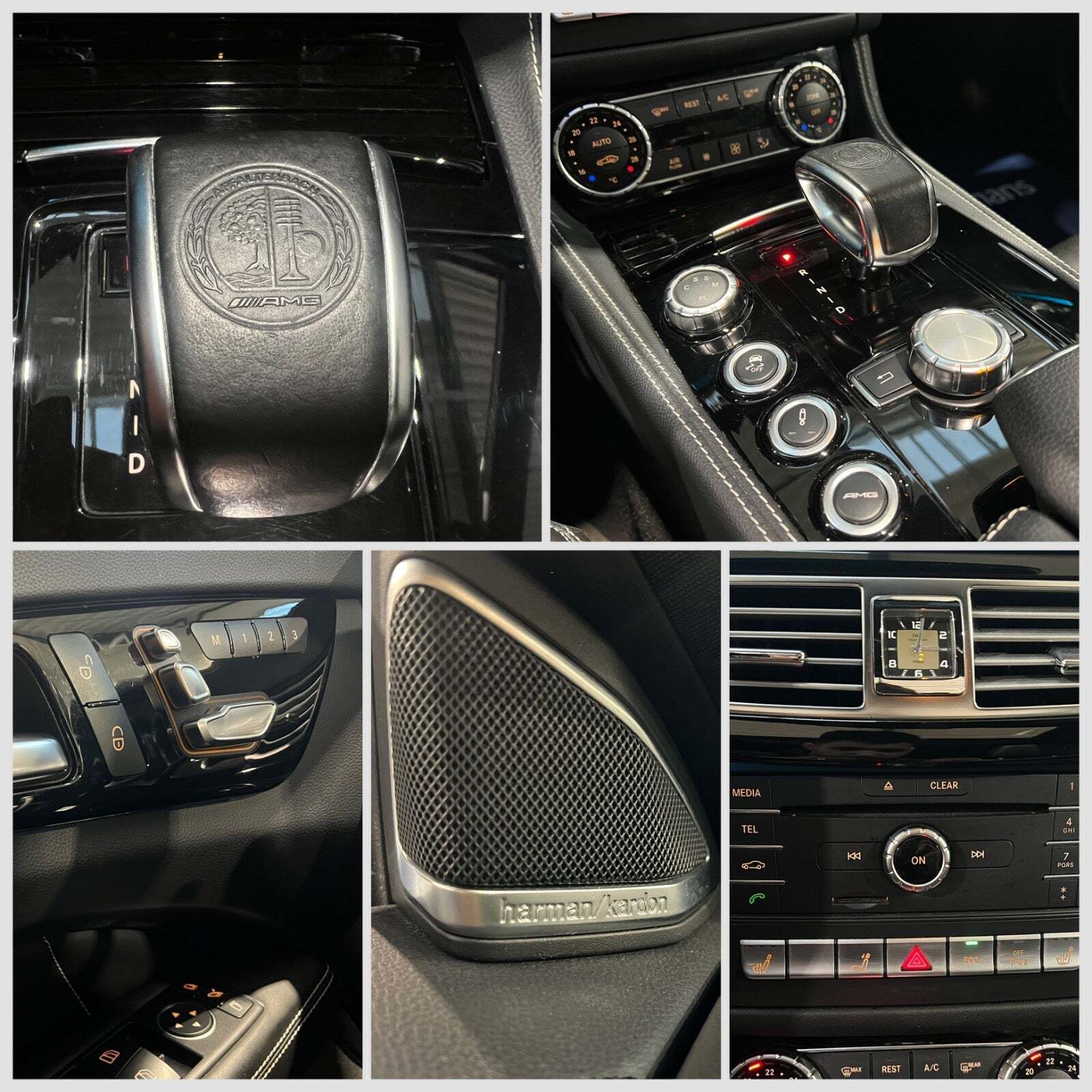 Grå Mercedes CLS63 fra 2014 set indefra