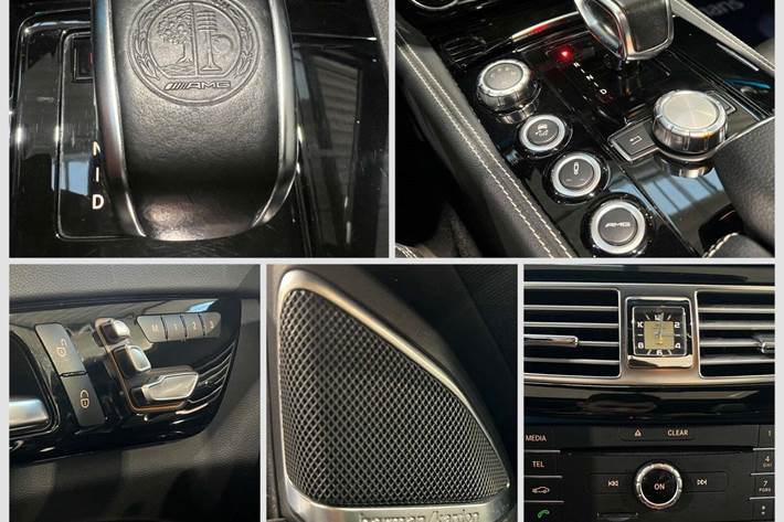 Grå Mercedes CLS63 fra 2014 set indefra