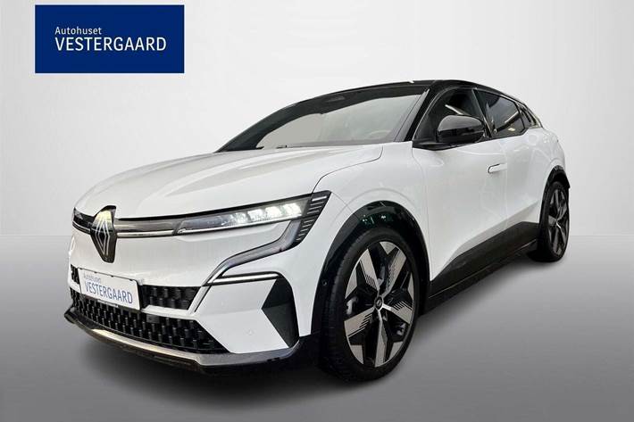 Hvid Renault Megane E-Tech fra 2022 set udefra