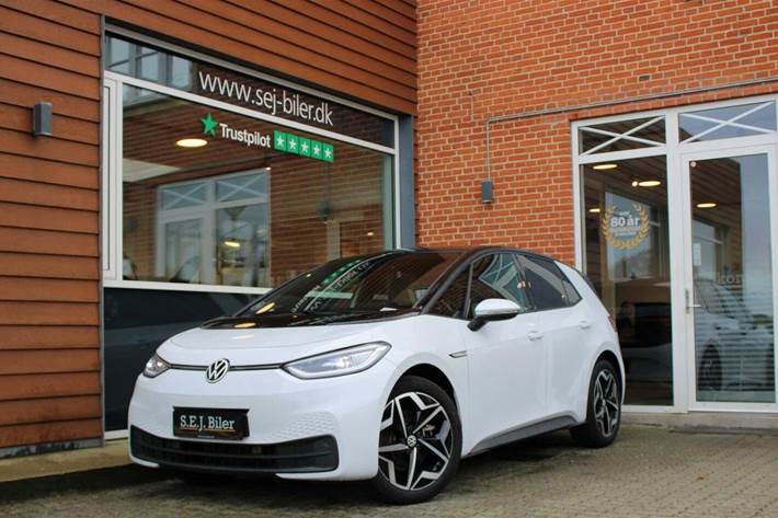Hvid VW ID.3 fra 2021