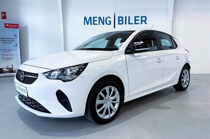 Hvid Opel Corsa-e fra 2021