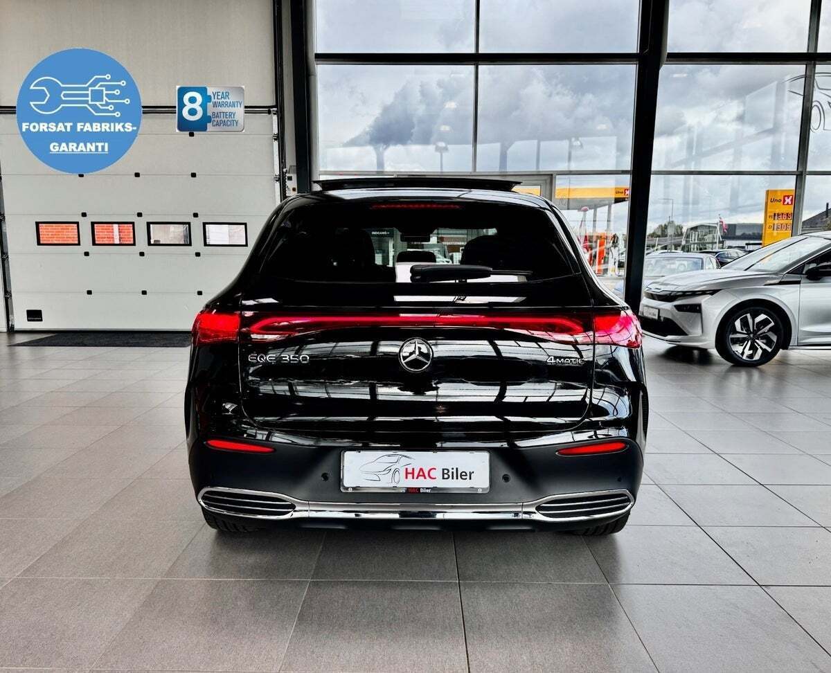 Sort Mercedes EQE350 SUV fra 2024