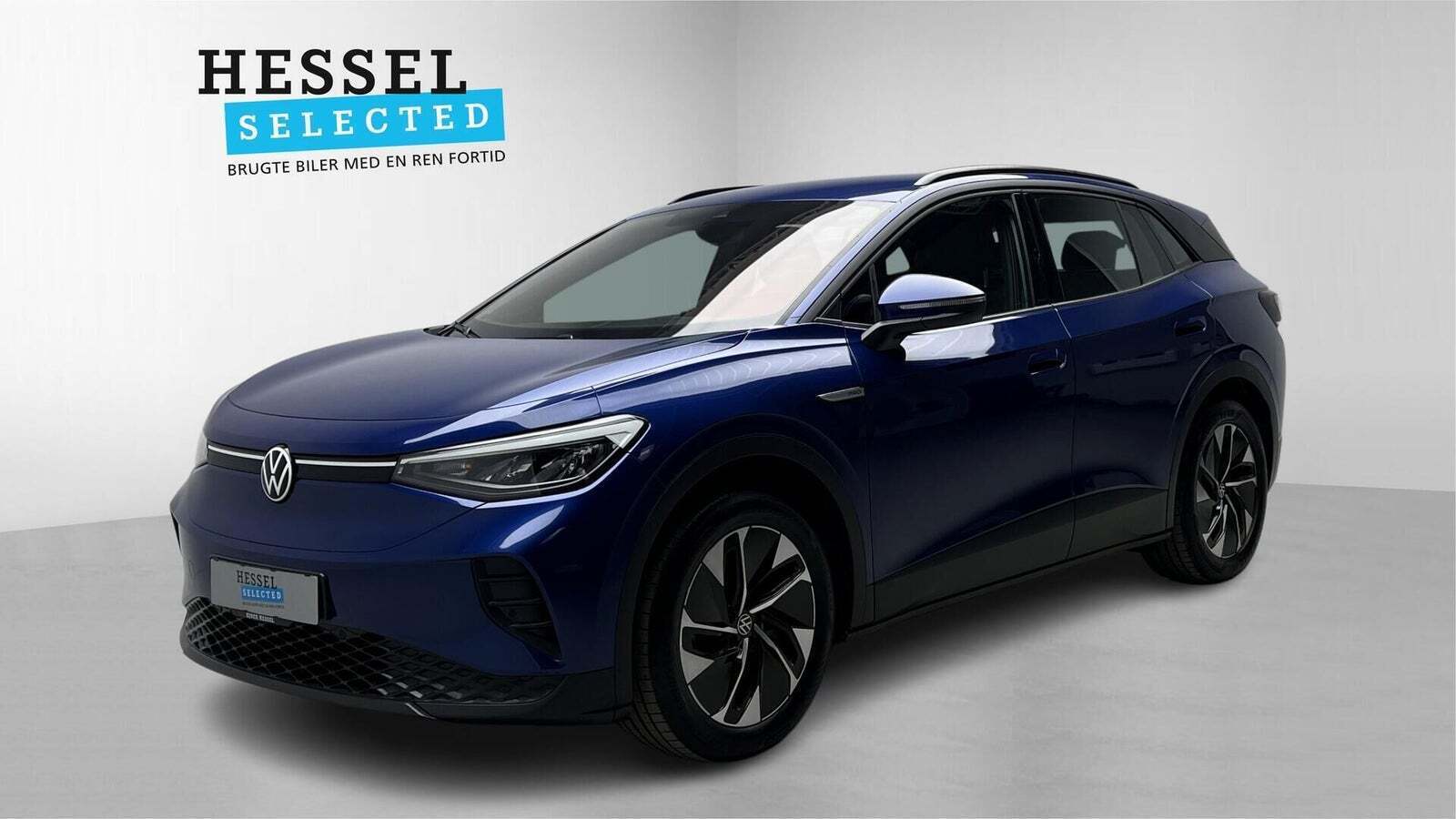 Blå VW ID.4 fra 2022 set udefra