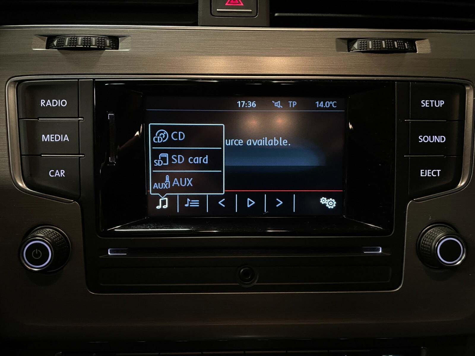 Sort VW Golf VII fra 2014